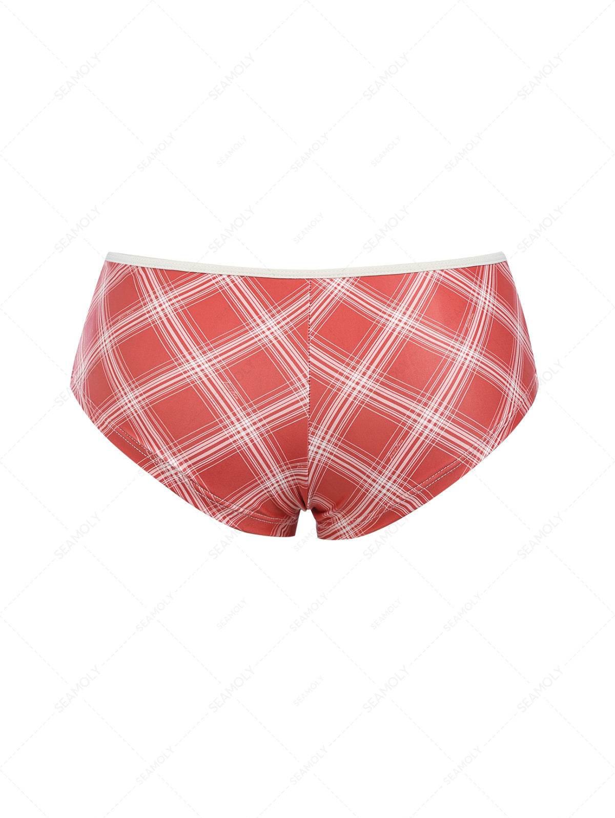 Calcinha Riviera Vichy Vermelha Valentina Privée | Moda Praia Retrô Exclusiva