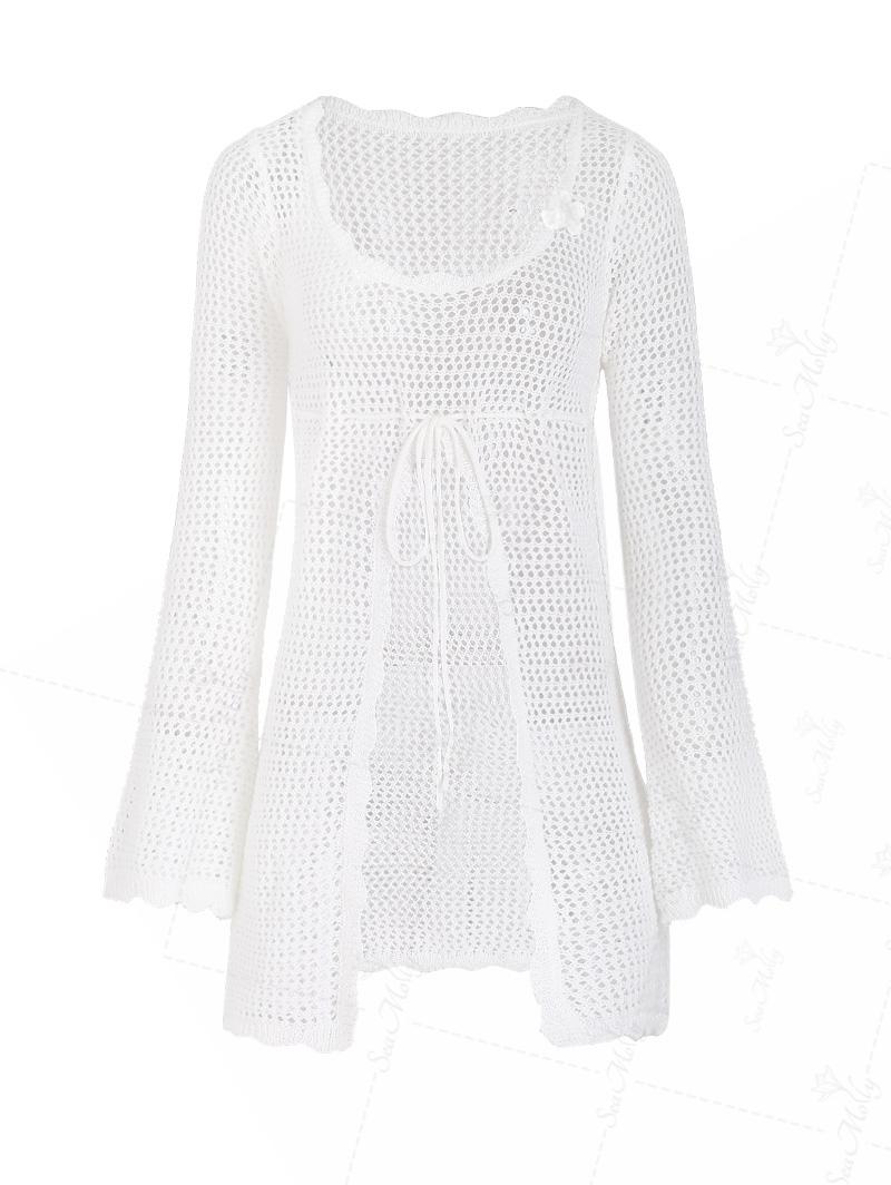 Cover-up Crochê Valentina Privée | Saída de Praia Feminina Resort