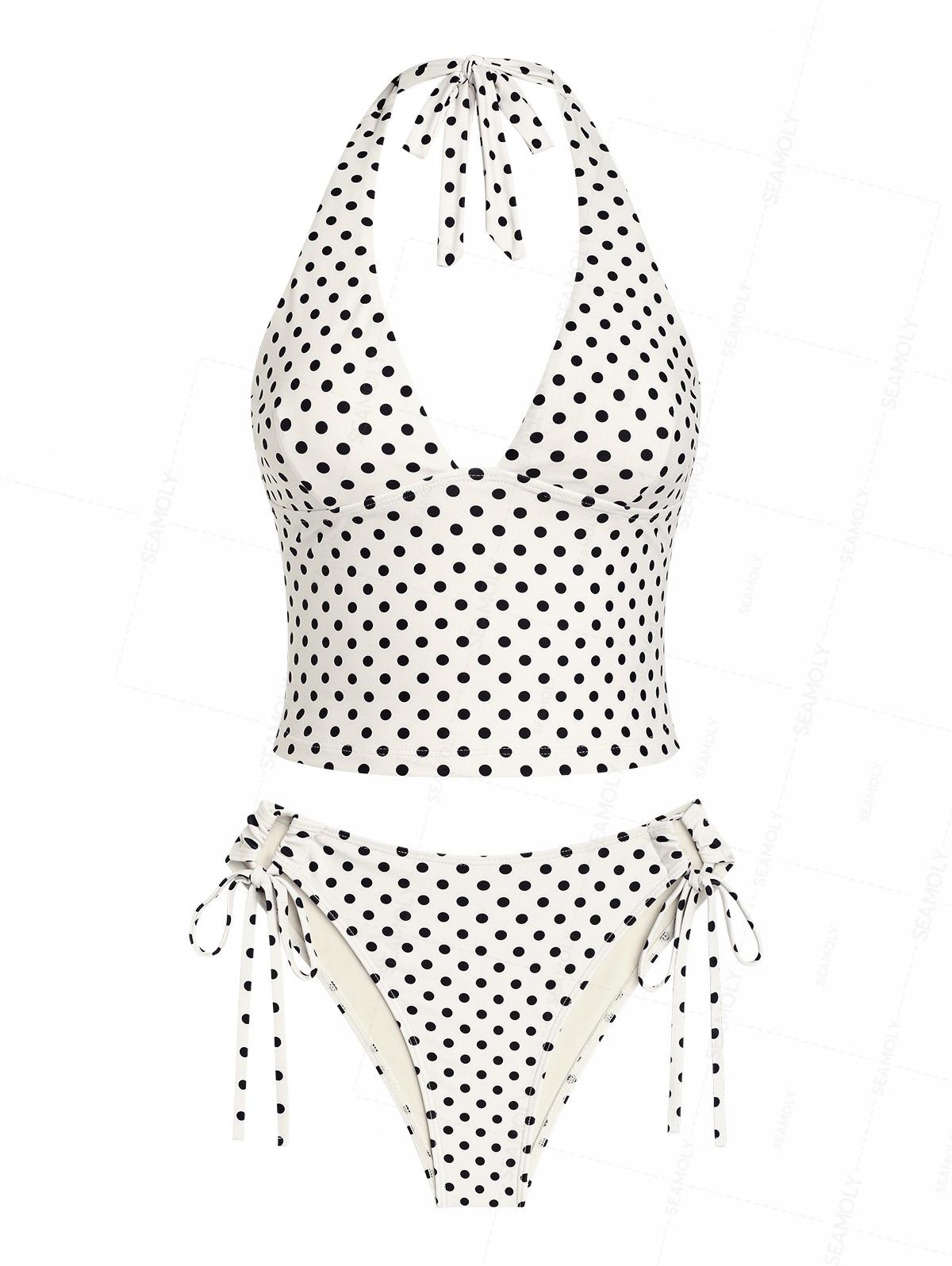 Biquíni Pin-Up Vintage Valentina Privée | Estampa Poá Retrô Premium