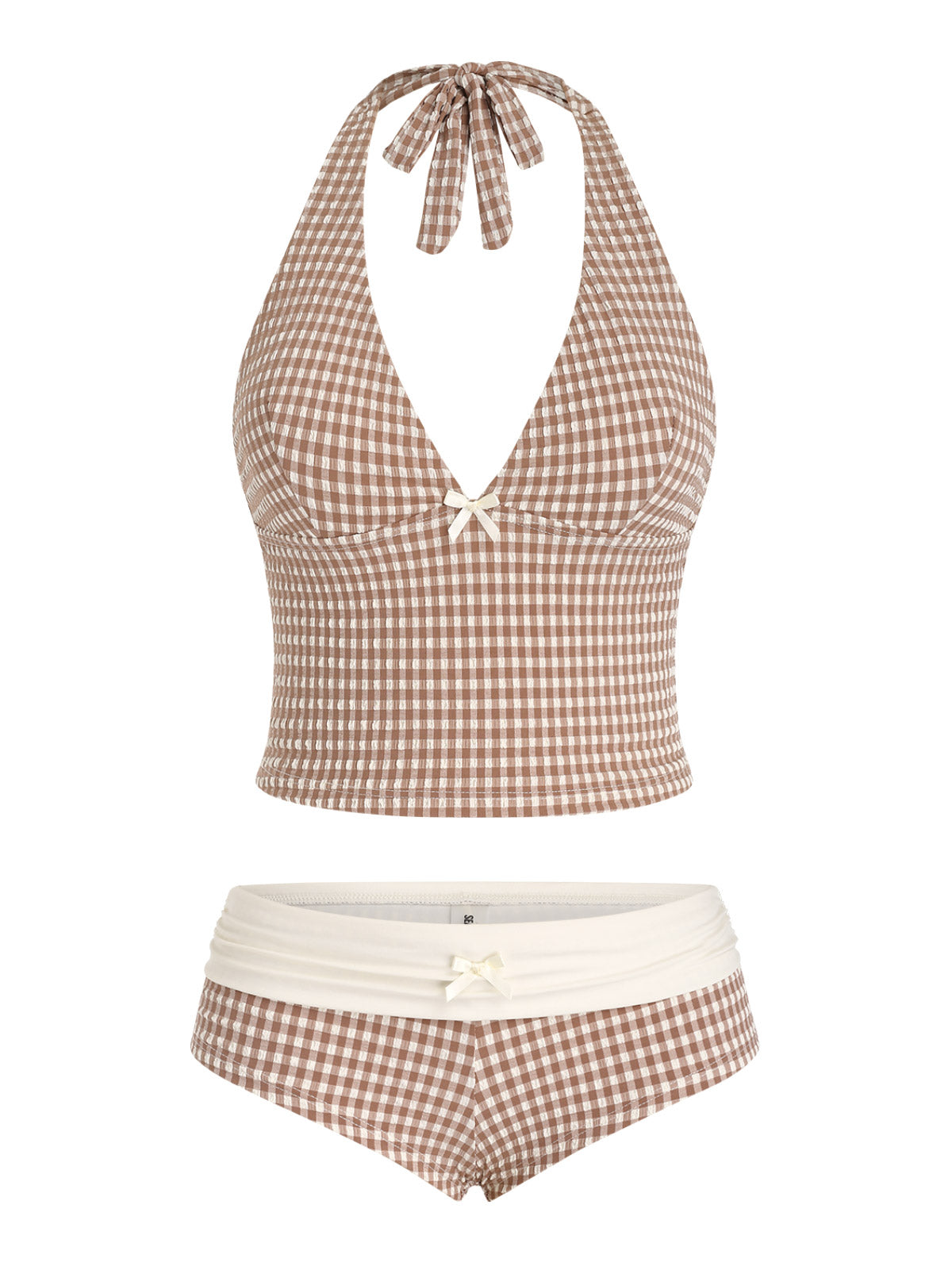 Biquíni Riviera Gingham Vintage Valentina Privée | Moda Praia Pin-Up Exclusiva