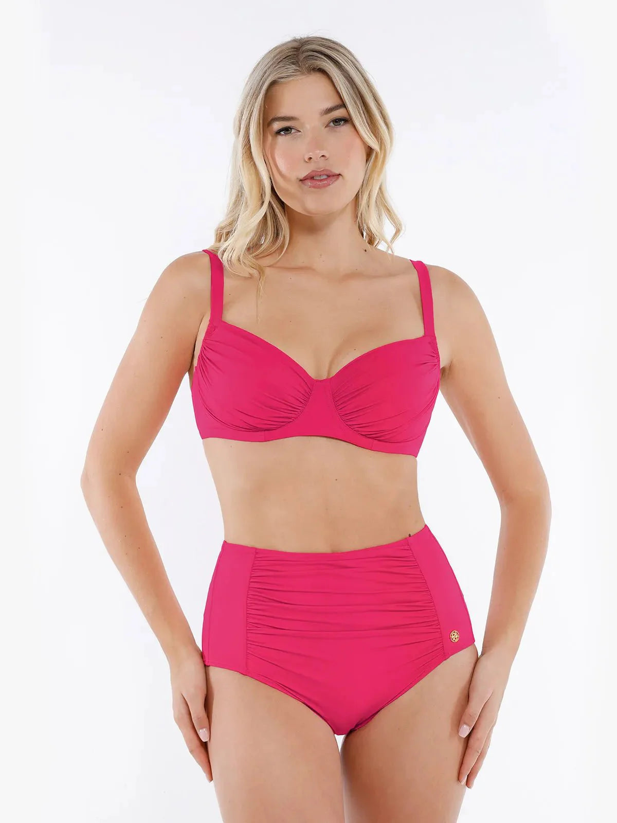 Top de Biquíni Modelador Franzido com Aro | Valentina Privée