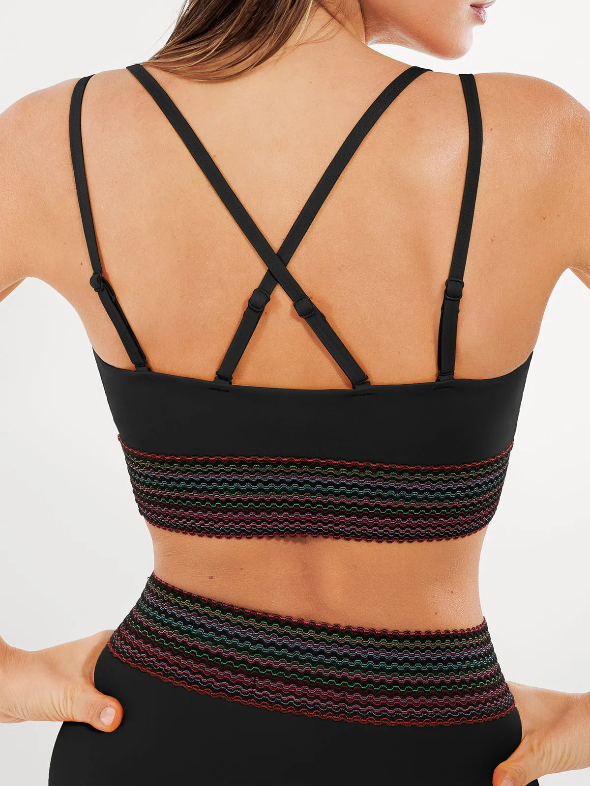 Conjunto de Biquíni Cintura Alta Boho com Controle de Barriga | Valentina Privée