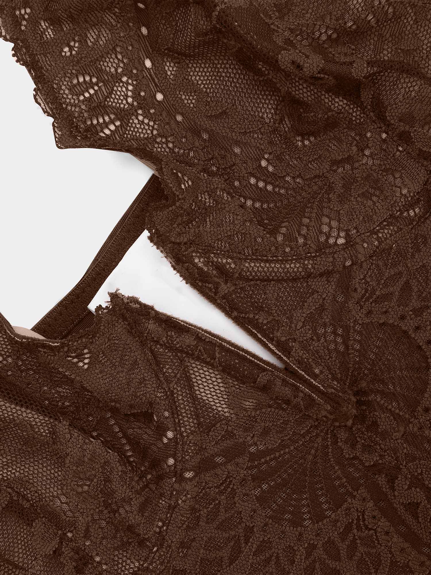 Body Modelador Feminino em Renda com Decote V Profundo Valentina Privée