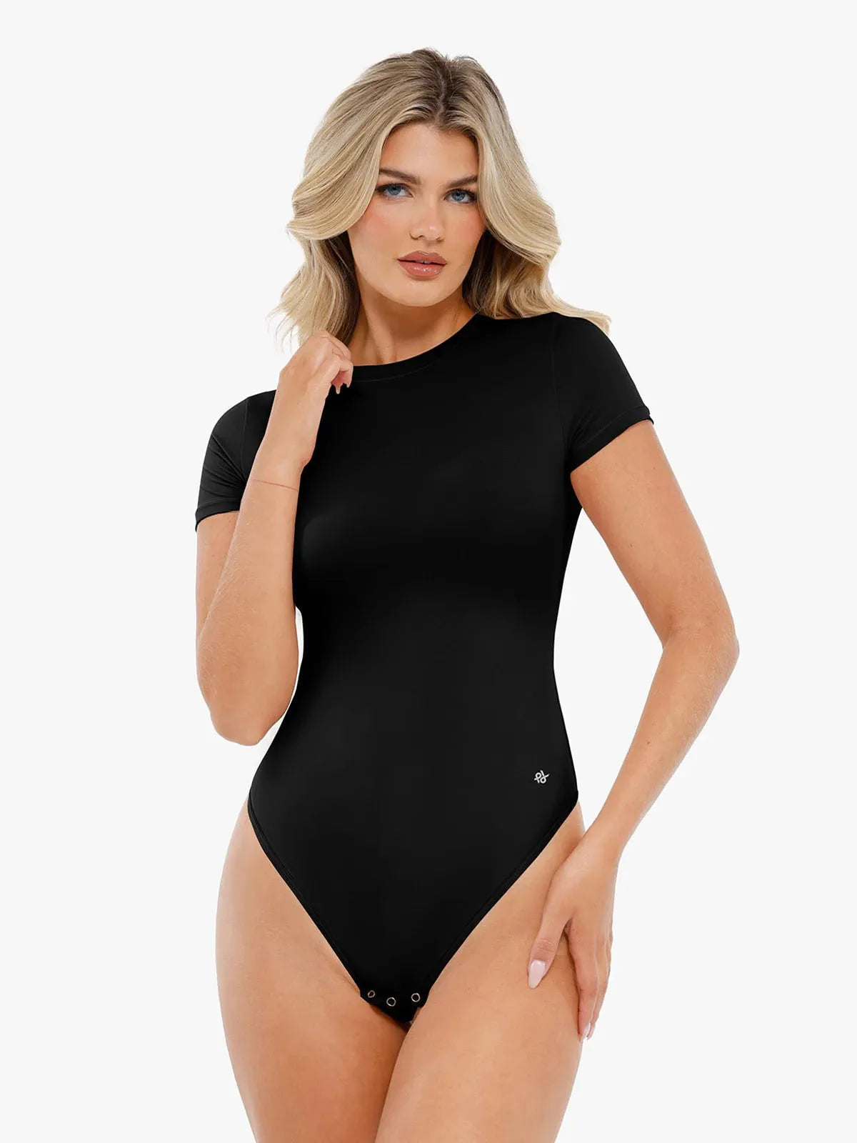 Body Modelador Manga Curta Gola Redonda Valentina Privée | CloudSense