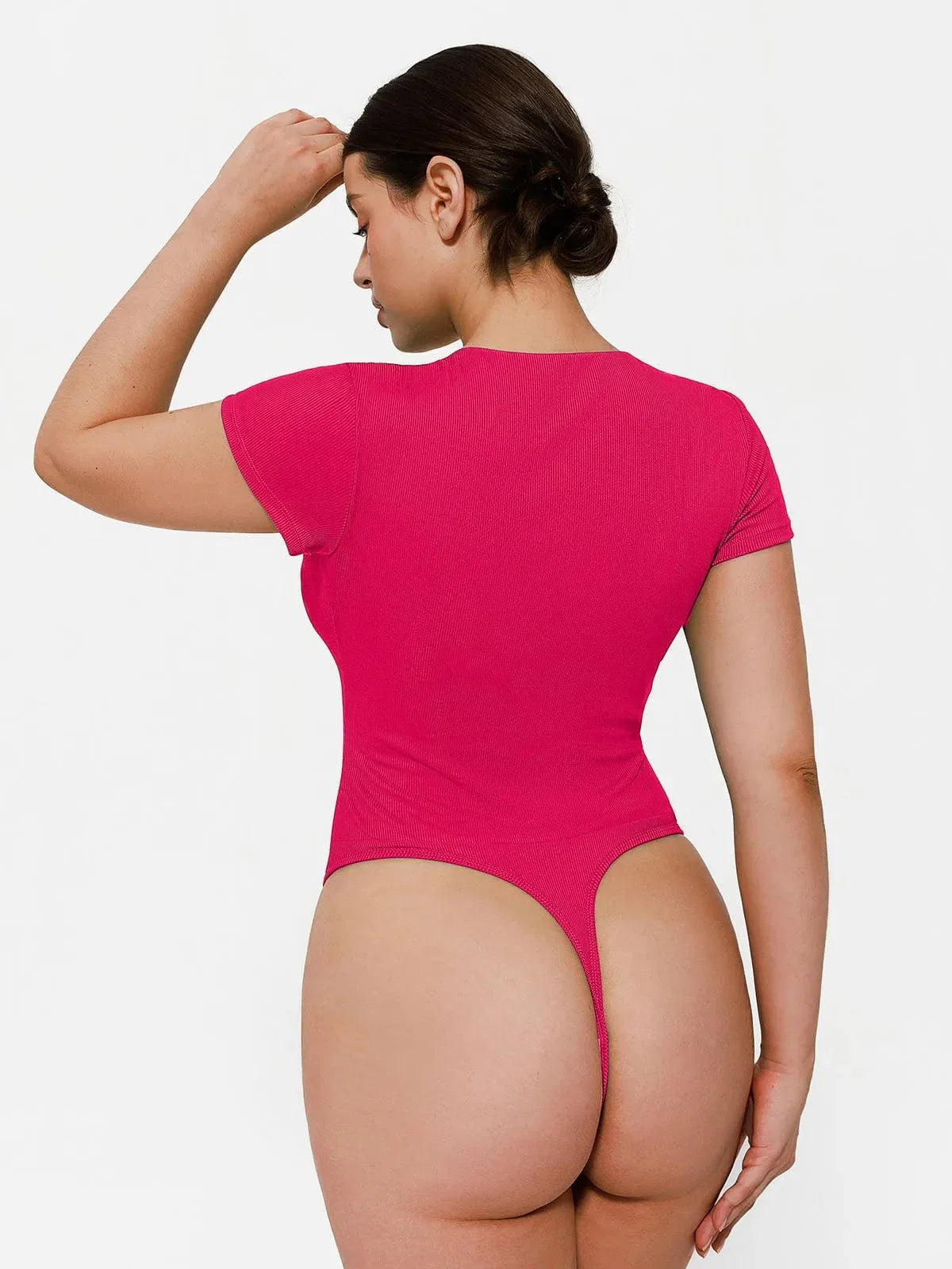 Body Modelador Decote V com Botões Frontais Valentina Privée