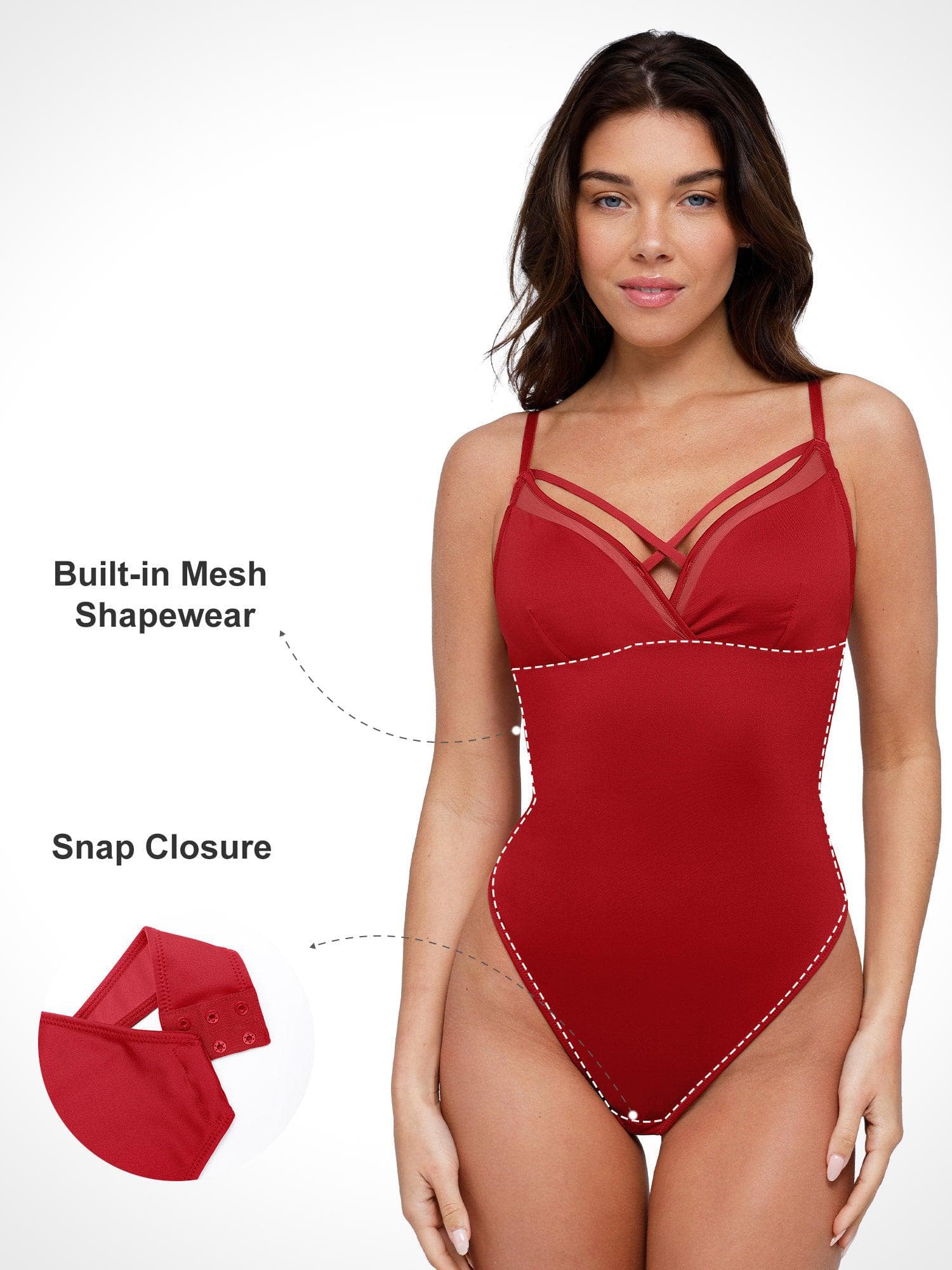 Body Modelador Sem Mangas em Tule com Controle Abdominal | Valentina Privée