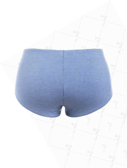 Calcinha Riviera Vichy Valentina Privée | Moda Praia Retrô Exclusiva