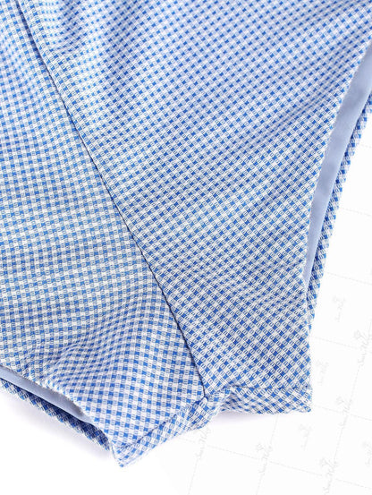 Calcinha Riviera Vichy Valentina Privée | Moda Praia Retrô Exclusiva