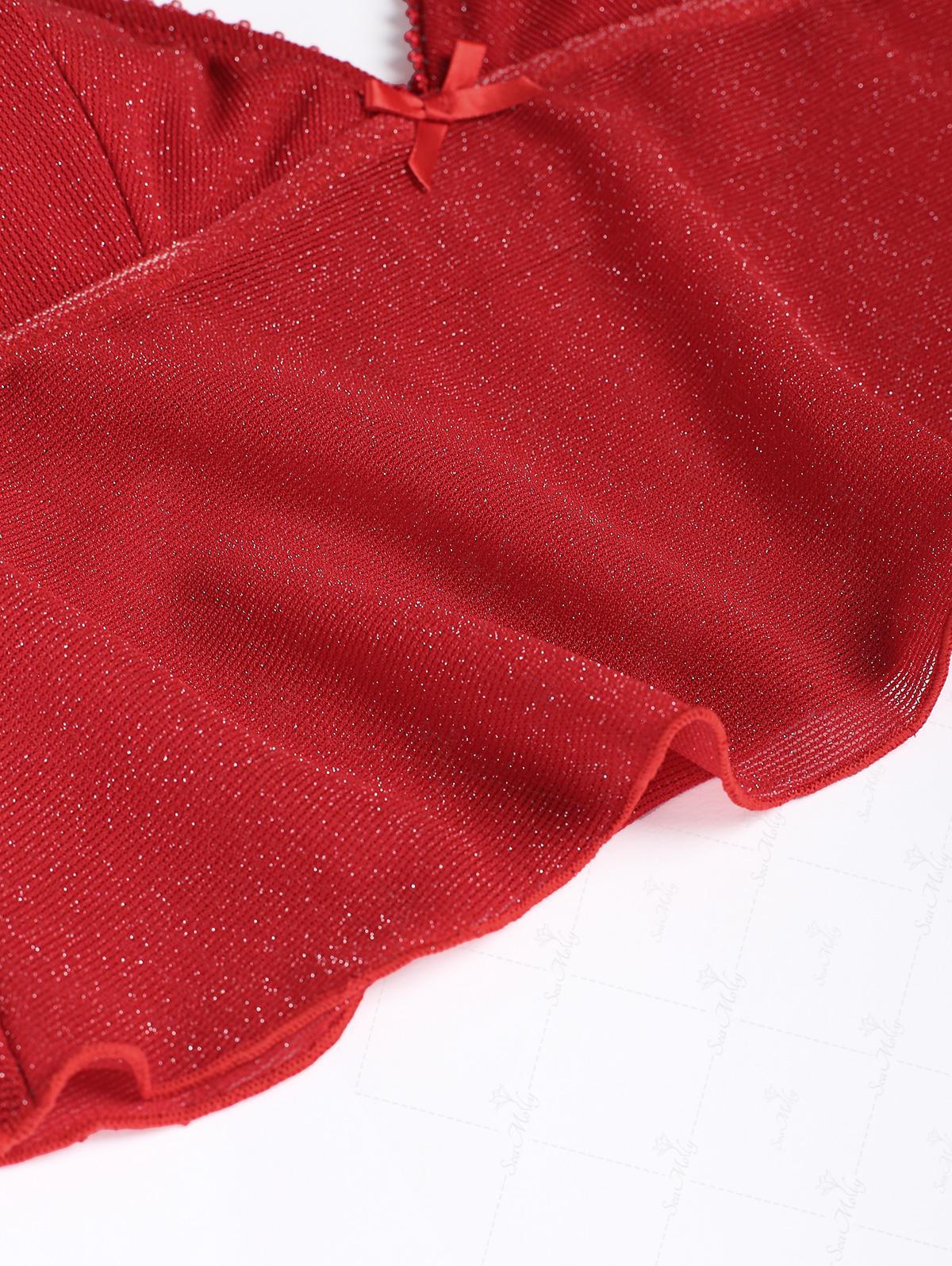 Biquíni Tankini Lurex Brilhante Valentina Privée | Moda Praia Feminina Premium