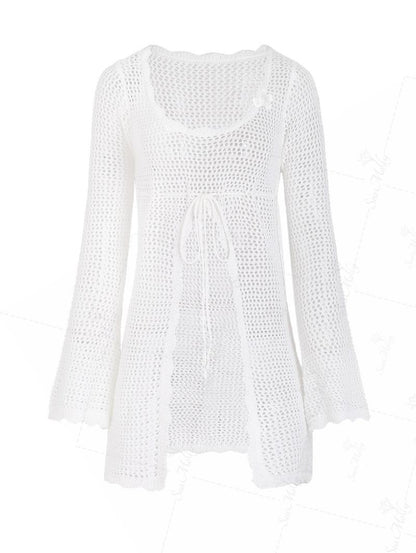 Cover-up Crochê Valentina Privée | Saída de Praia Feminina Resort