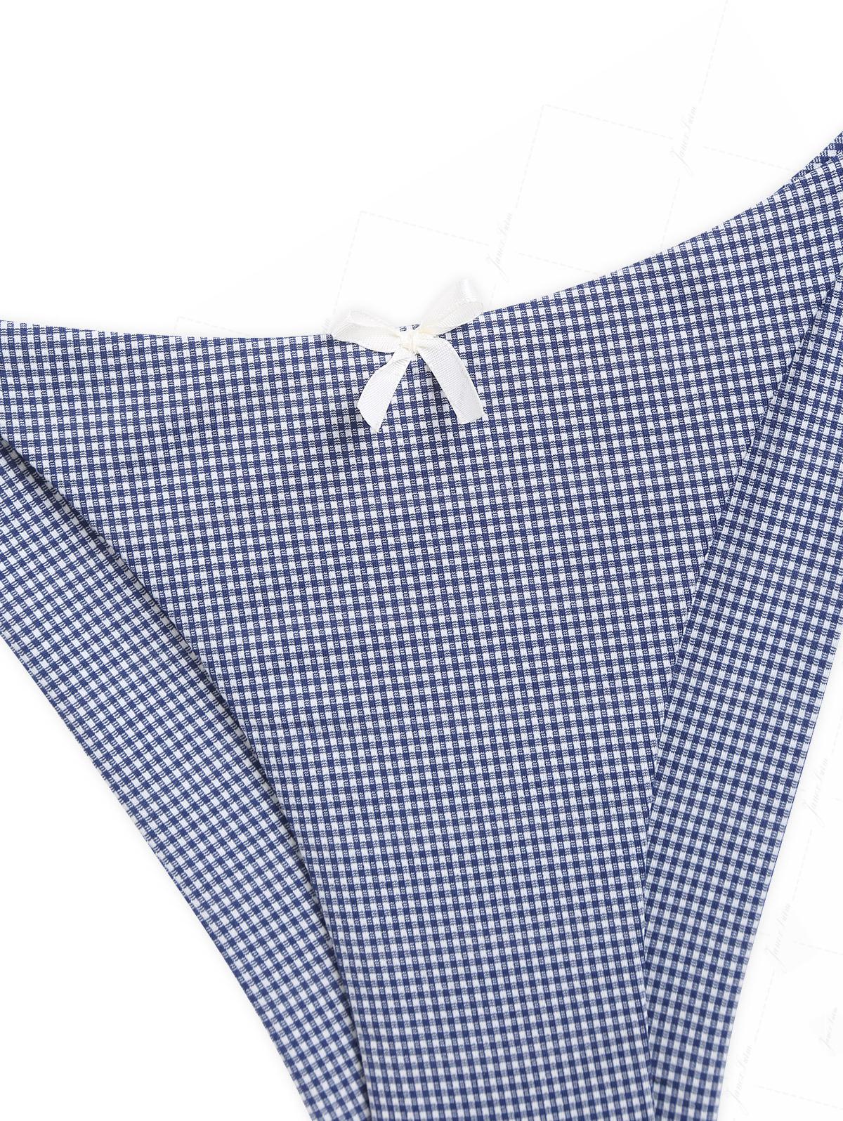 Biquíni Tankini Vintage Azul Marinho Valentina Privée | Top Frente Única e Calcinha Brasileira