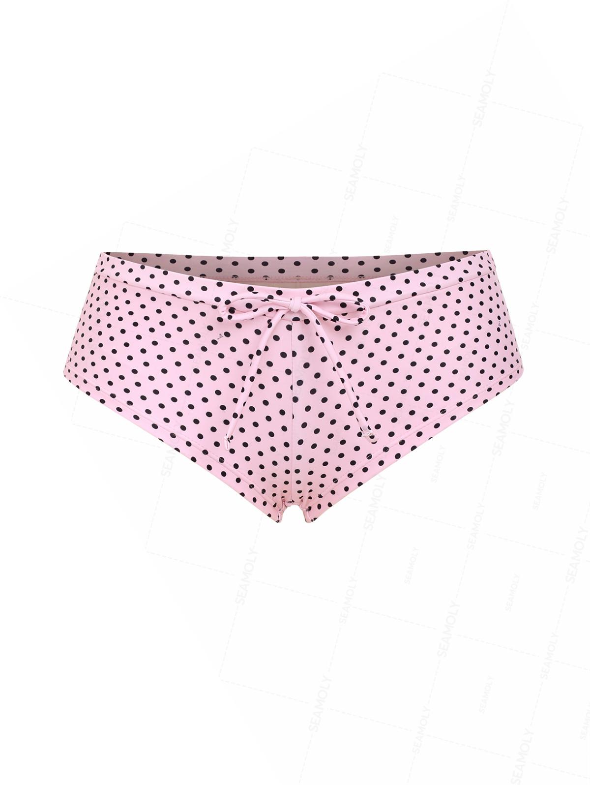 Calcinha Saint-Tropez Poá com Laço Valentina Privée | Estilo Retrô Sofisticado