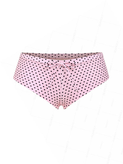 Calcinha Saint-Tropez Poá com Laço Valentina Privée | Estilo Retrô Sofisticado