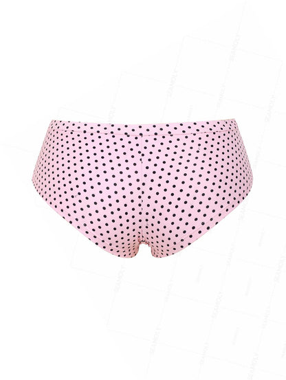 Calcinha Saint-Tropez Poá com Laço Valentina Privée | Estilo Retrô Sofisticado