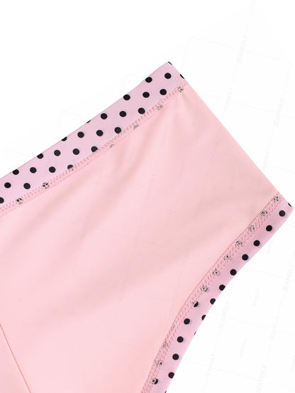 Calcinha Saint-Tropez Poá com Laço Valentina Privée | Estilo Retrô Sofisticado