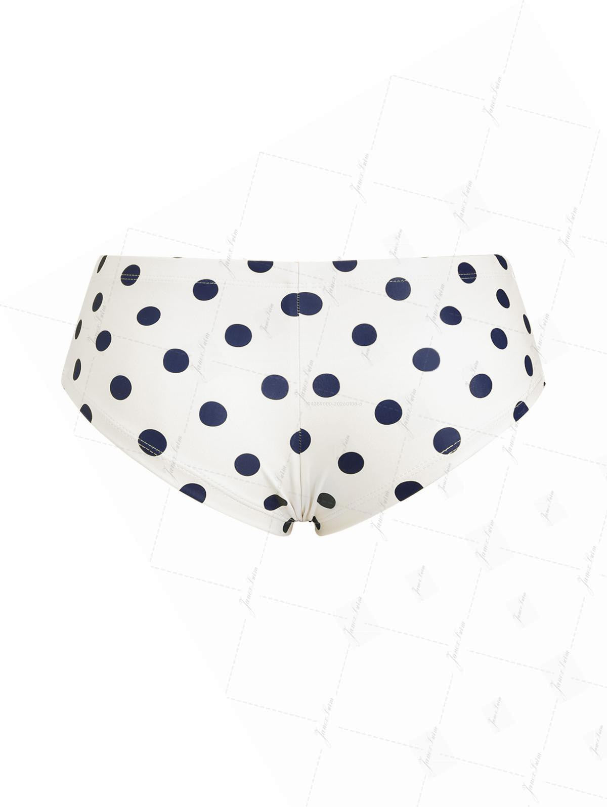 Calcinha Riviera Poá Azul Marinho Valentina Privée | Moda Praia Exclusiva