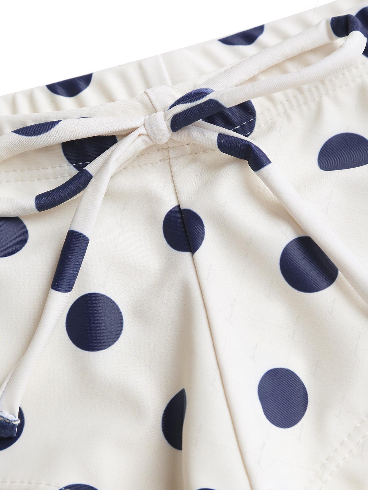 Biquíni Tankini Poá Azul Marinho Valentina Privée | Frente Única Feminina Premium