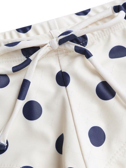 Biquíni Tankini Poá Azul Marinho Valentina Privée | Frente Única Feminina Premium