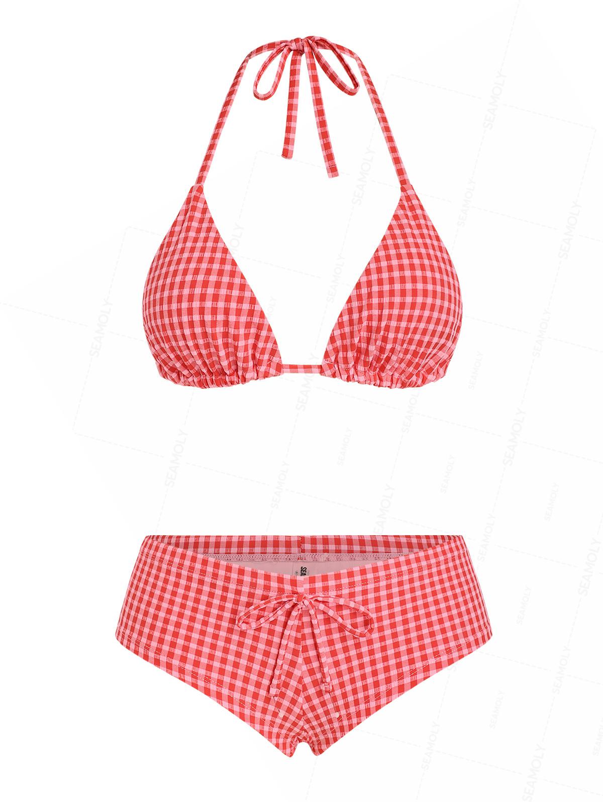 Biquíni Riviera Gingham Valentina Privée | Estilo Retrô Exclusivo