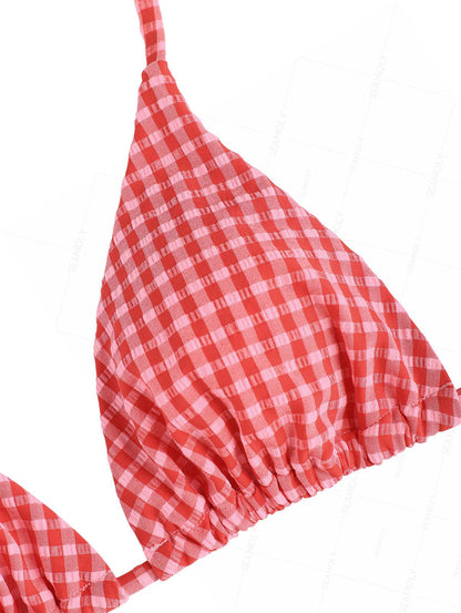 Biquíni Riviera Gingham Valentina Privée | Estilo Retrô Exclusivo