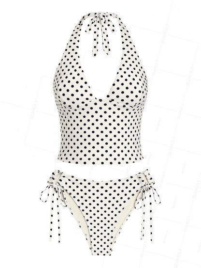 Biquíni Pin-Up Vintage Valentina Privée | Estampa Poá Retrô Premium