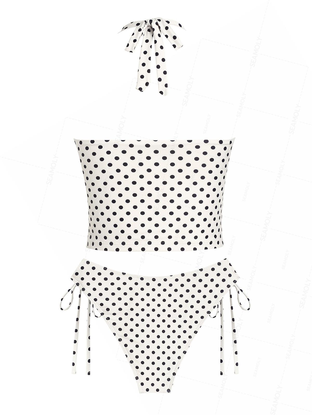 Biquíni Pin-Up Vintage Valentina Privée | Estampa Poá Retrô Premium