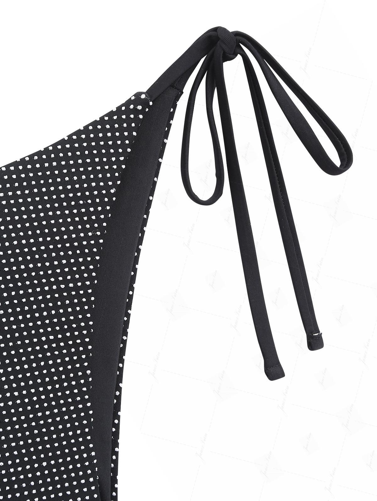 Biquíni Noir Élégance Valentina Privée | Tankini Jacquard Exclusivo