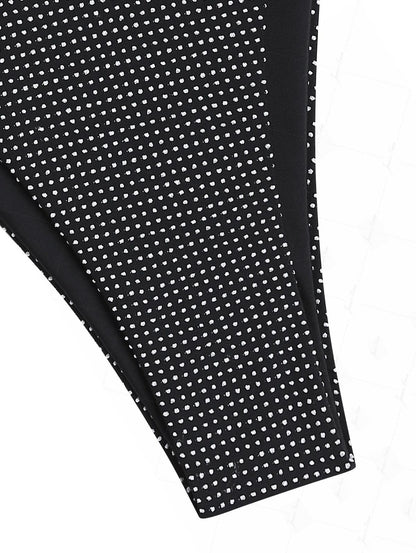 Biquíni Noir Élégance Valentina Privée | Tankini Jacquard Exclusivo