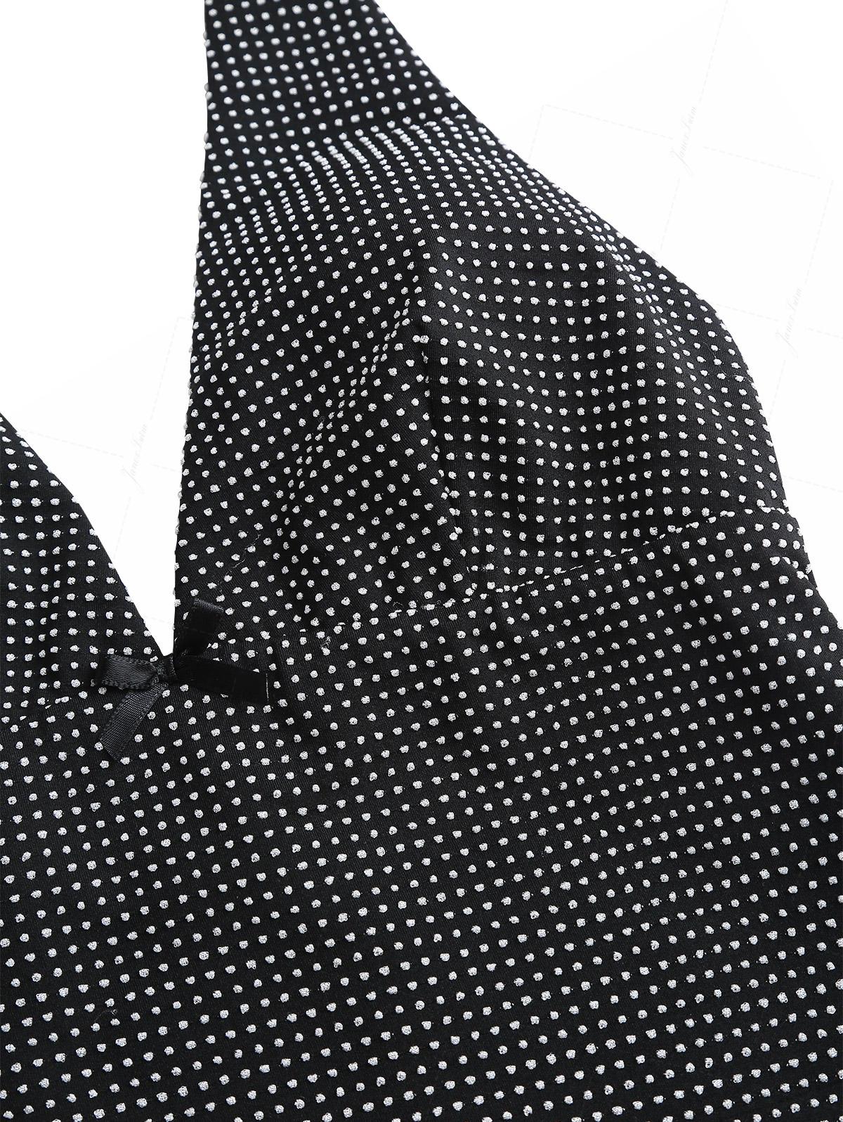 Biquíni Noir Élégance Valentina Privée | Tankini Jacquard Exclusivo