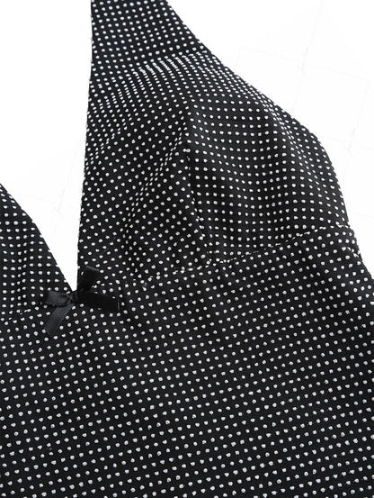 Biquíni Noir Élégance Valentina Privée | Tankini Jacquard Exclusivo