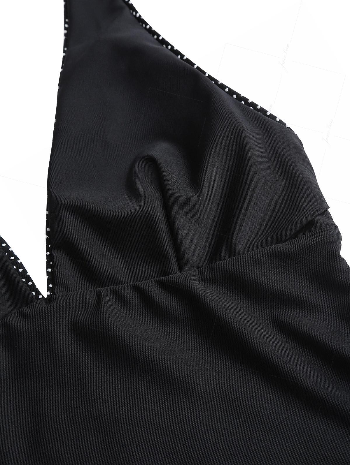 Biquíni Noir Élégance Valentina Privée | Tankini Jacquard Exclusivo