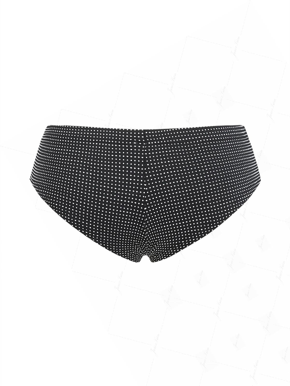Calcinha de Biquíni Jacquard Poá Valentina Privée | Shorts Feminino Cintura Baixa