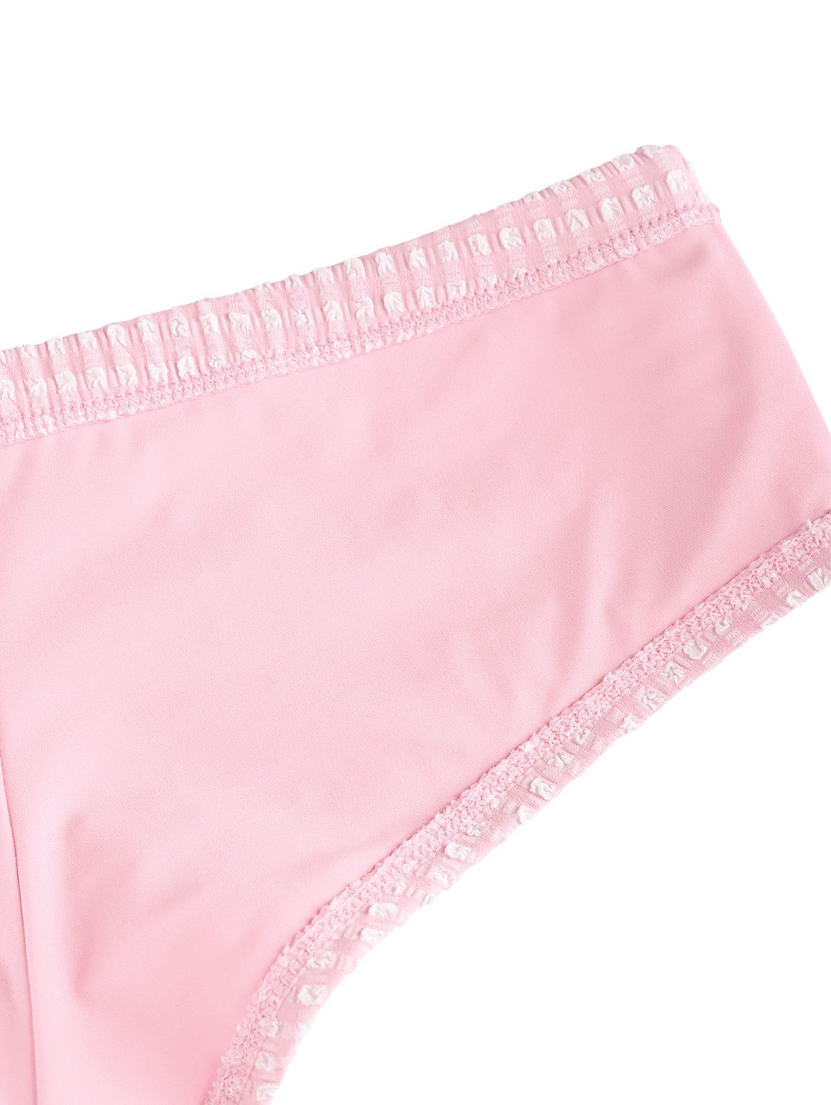 Calcinha de Biquíni Vichy Texturizado Valentina Privée | Shorts com Laço Premium