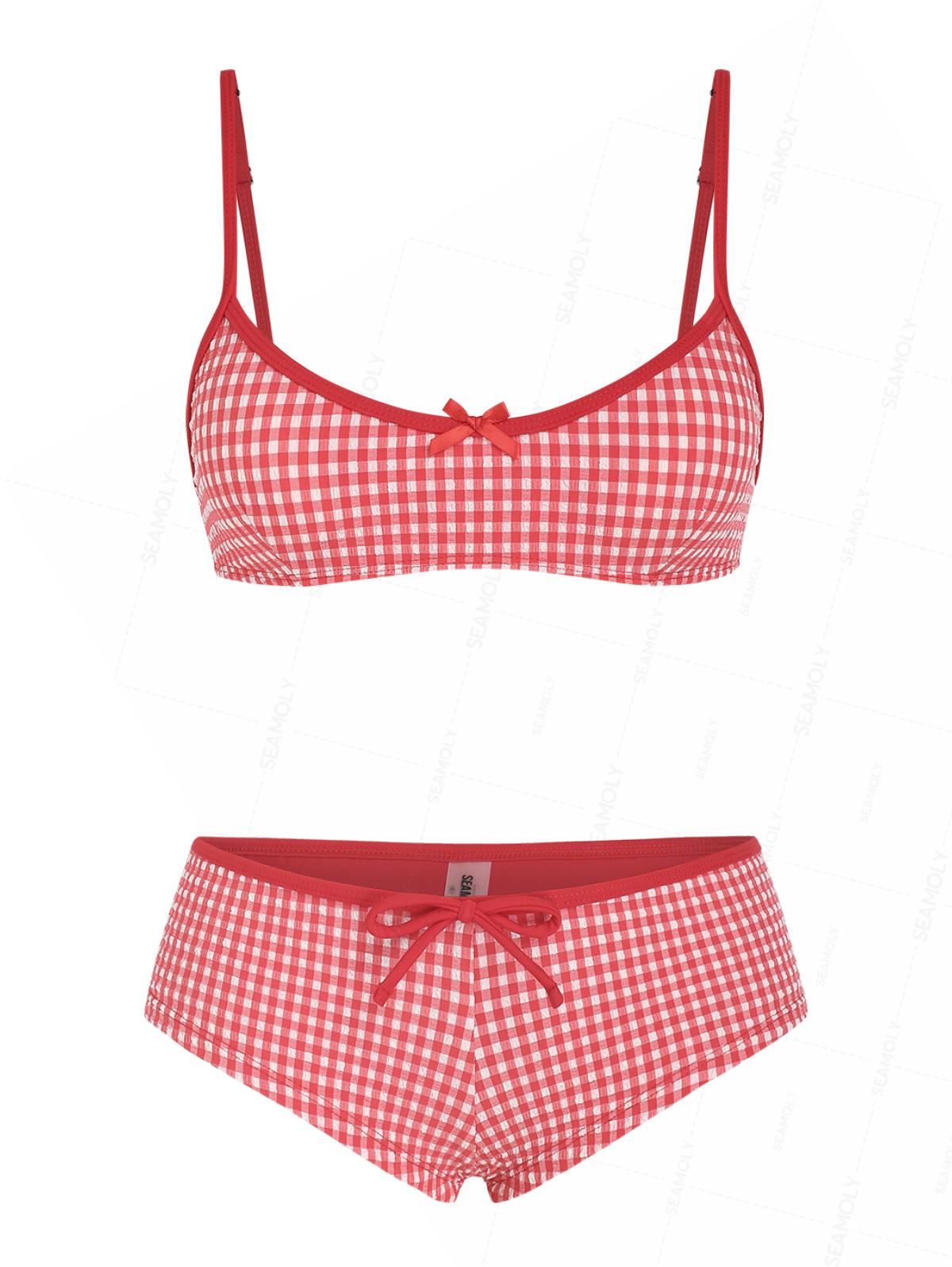 Biquíni Vichy Vintage Valentina Privée | Estilo Retrô 1950s Feminino Premium