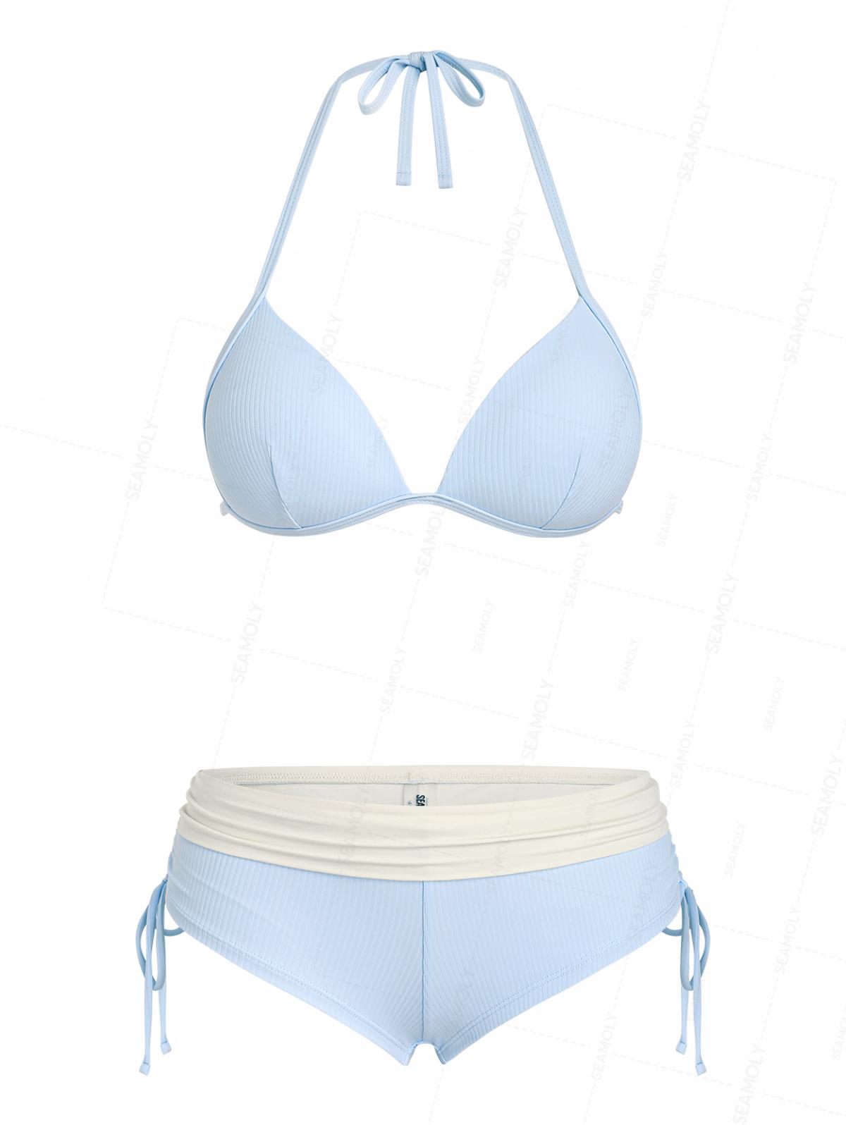 Biquíni Y2K Push-Up Valentina Privée | Top Triangular e Calcinha Dobrável