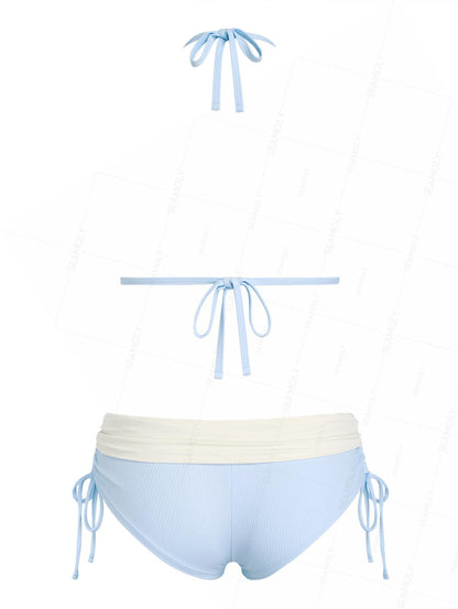 Biquíni Y2K Push-Up Valentina Privée | Top Triangular e Calcinha Dobrável