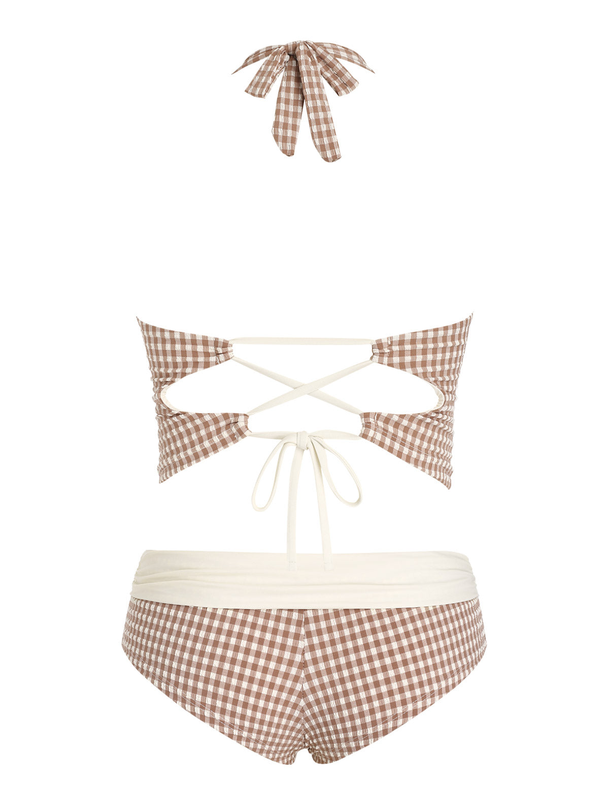 Biquíni Riviera Gingham Vintage Valentina Privée | Moda Praia Pin-Up Exclusiva