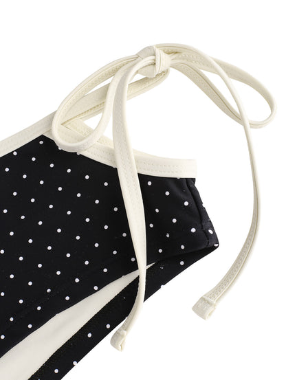 Calcinha Riviera Poá Contrastante Valentina Privée | Moda Praia Exclusiva