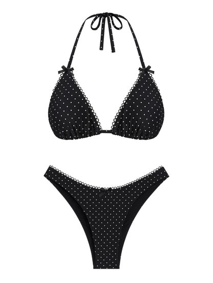 Biquíni Riviera Poá Picot Valentina Privée | Moda Praia Retrô Exclusiva
