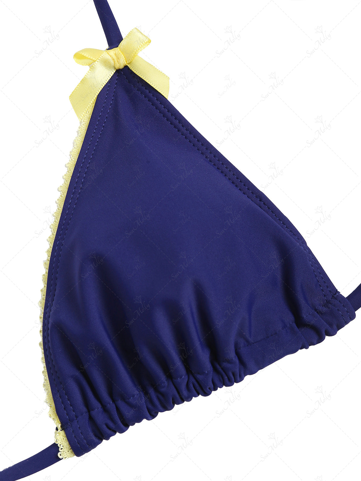 Biquíni Halter Picot Valentina Privée | Top Triangular com Laço Premium