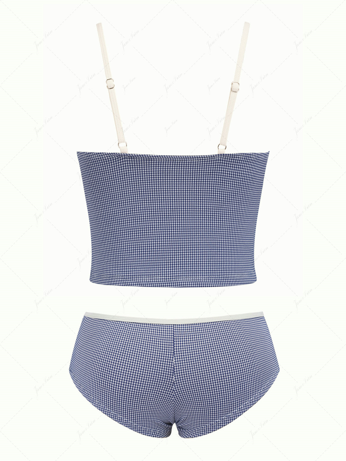 Biquíni Tankini Vintage Azul Marinho Valentina Privée | Biquíni Feminino Premium