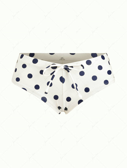 Calcinha Riviera Poá Azul Marinho Valentina Privée | Moda Praia Exclusiva