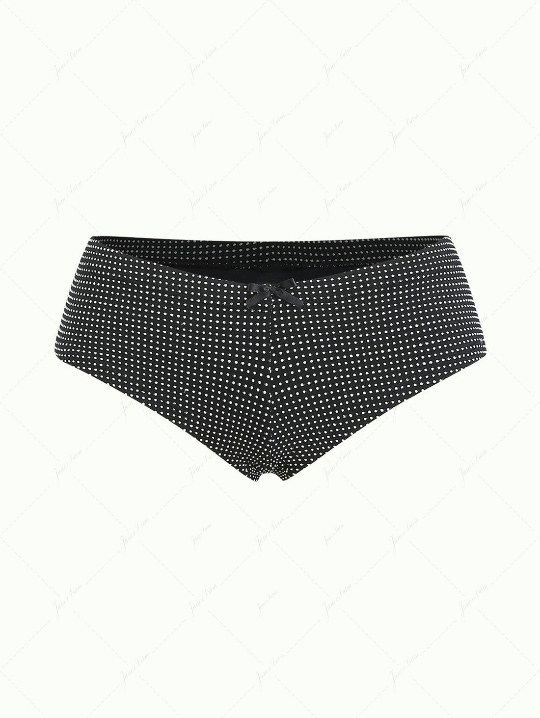 Calcinha de Biquíni Jacquard Poá Valentina Privée | Shorts Feminino Cintura Baixa