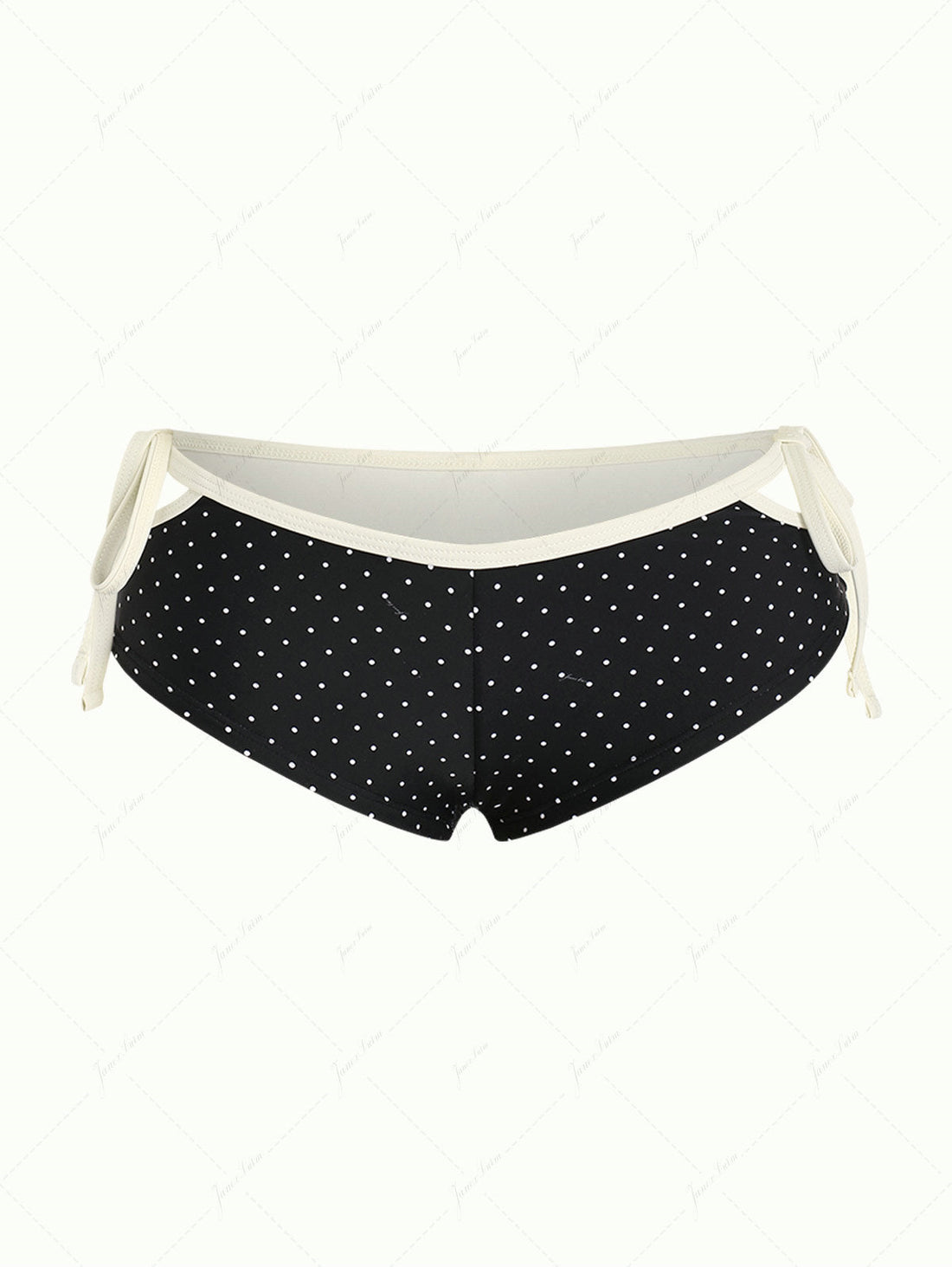 Calcinha Riviera Poá Contrastante Valentina Privée | Moda Praia Exclusiva