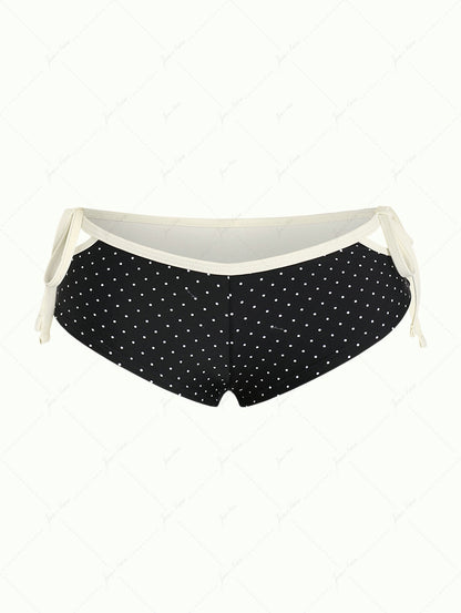 Calcinha Riviera Poá Contrastante Valentina Privée | Moda Praia Exclusiva