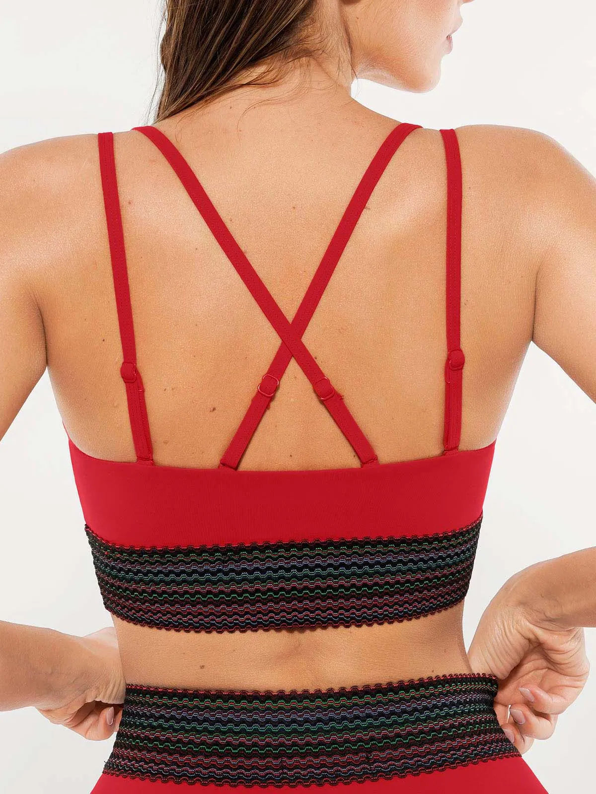 Conjunto de Biquíni Cintura Alta Boho com Controle de Barriga | Valentina Privée