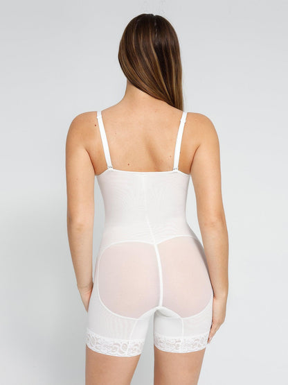 Body Modelador Feminino em Renda com Decote V Profundo Valentina Privée