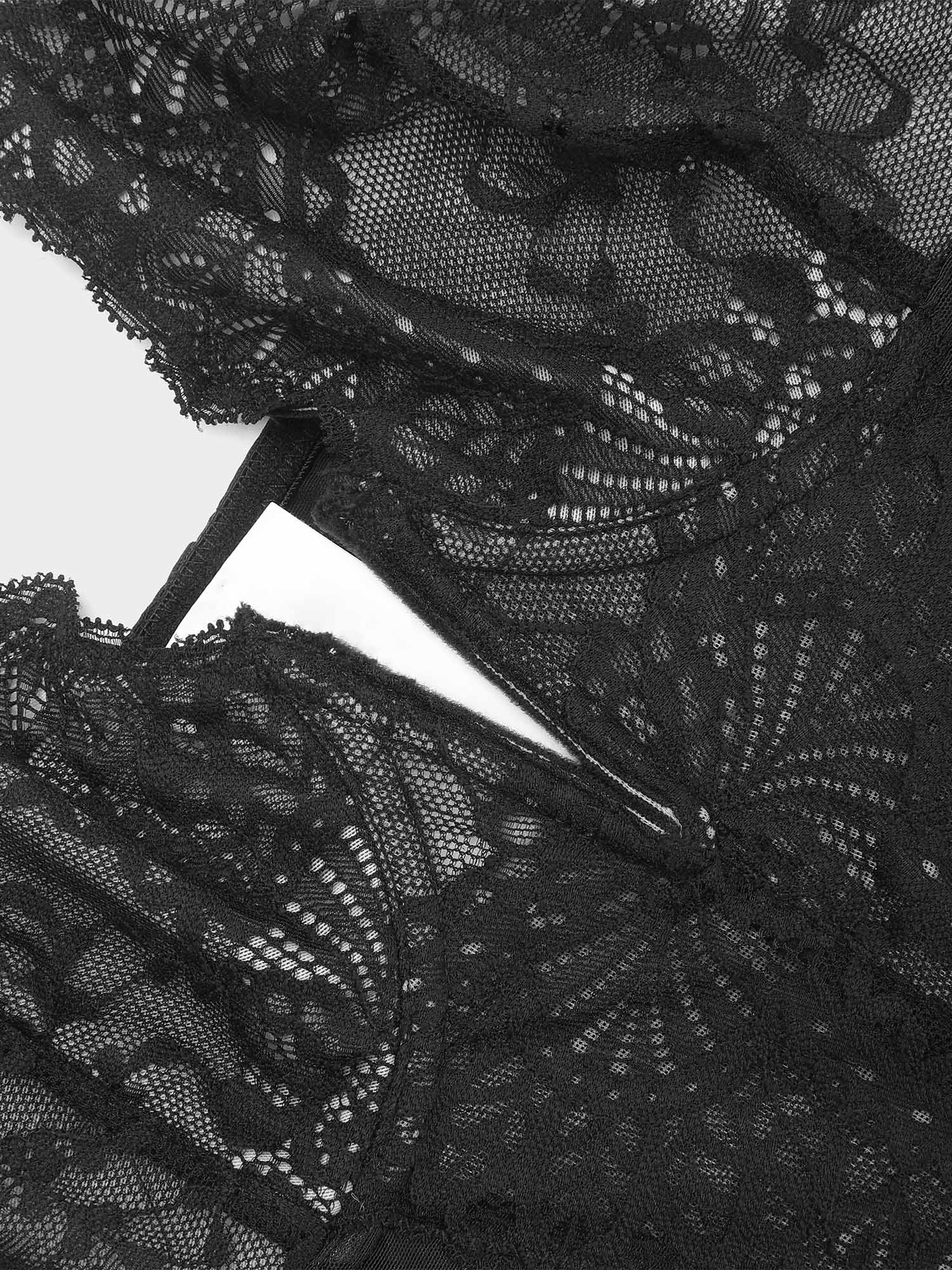Body Modelador Feminino em Renda com Decote V Profundo Valentina Privée