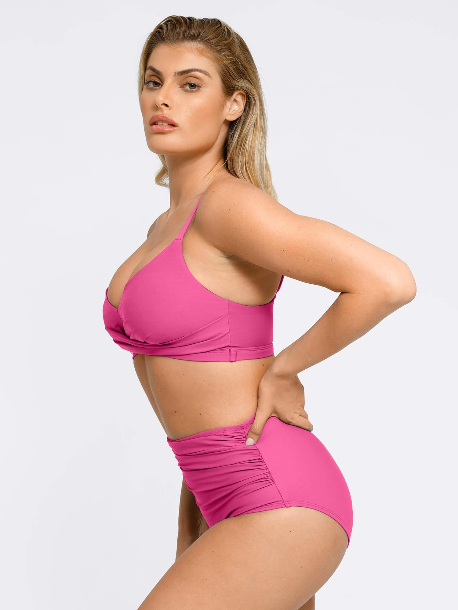 Conjunto de Biquíni Franzido Modelador com Top e Calcinha | Valentina Privée
