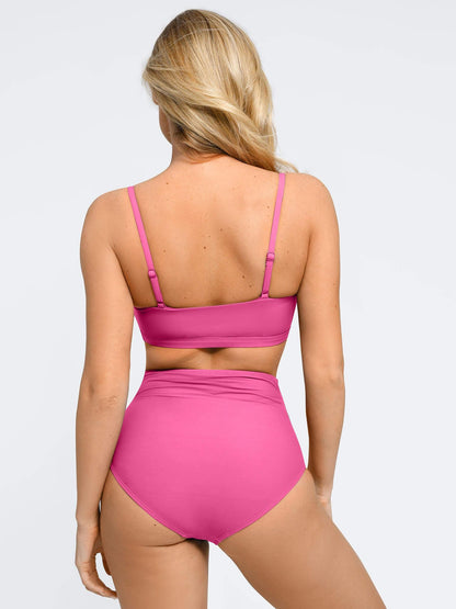 Conjunto de Biquíni Franzido Modelador com Top e Calcinha | Valentina Privée
